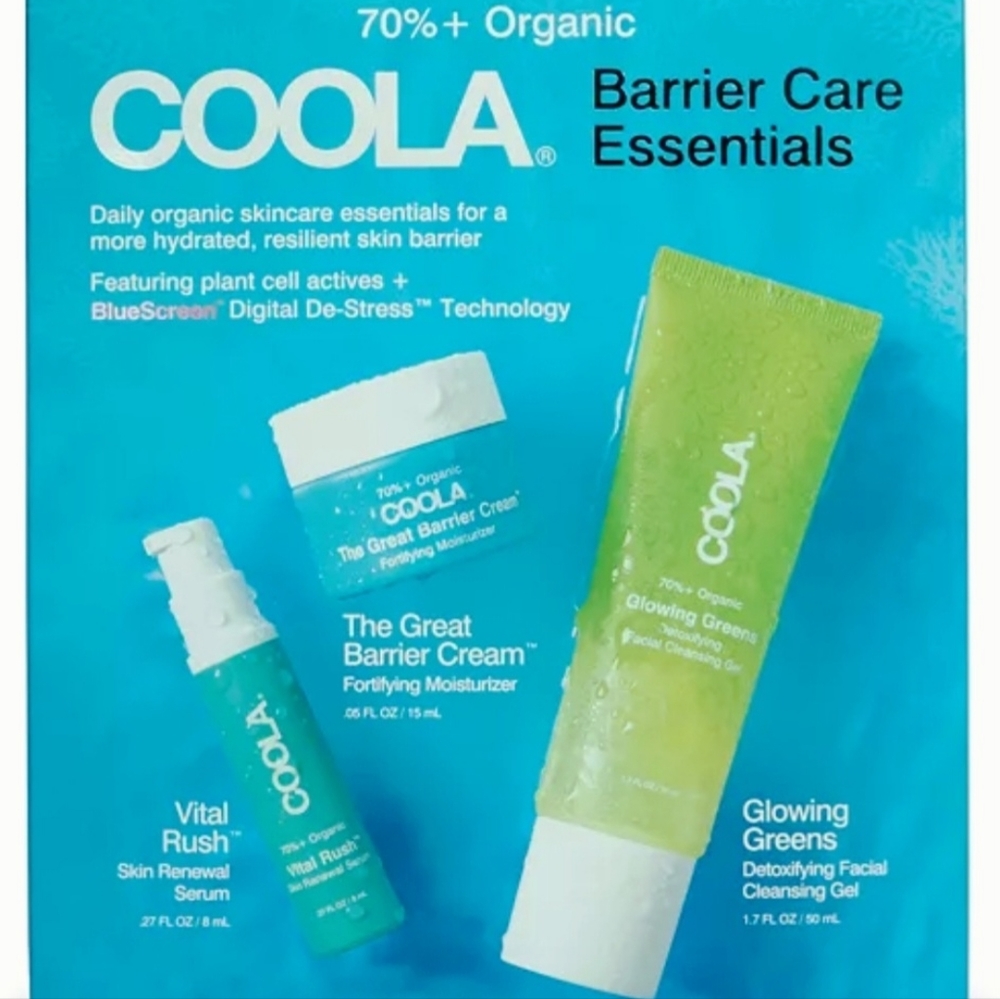 Coola Barrier Care Essentials Kit / Trio - Moisturize, Detoxify & Revitalize NIB
